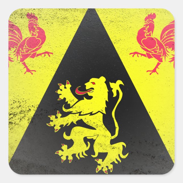 Walloon Brabant Square Sticker (Front)