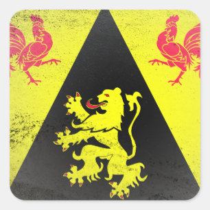 Walloon Brabant Square Sticker