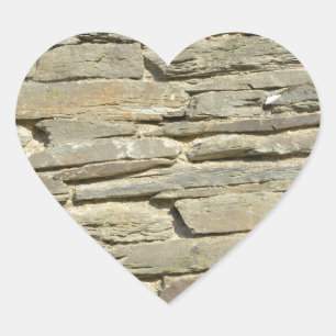 Walloon style of stonework heart sticker