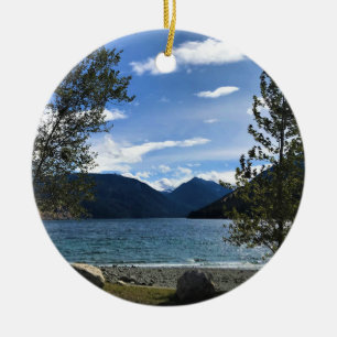 Wallowa Lake, Oregon Ceramic Ornament