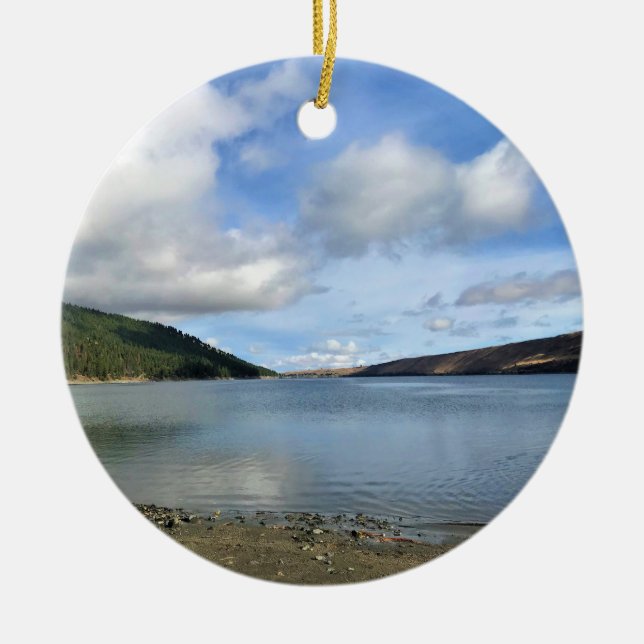 Wallowa Lake, Oregon Ceramic Ornament (Front)