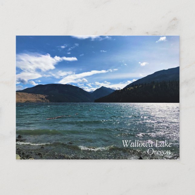 Wallowa Lake, Oregon Postcard (Front)