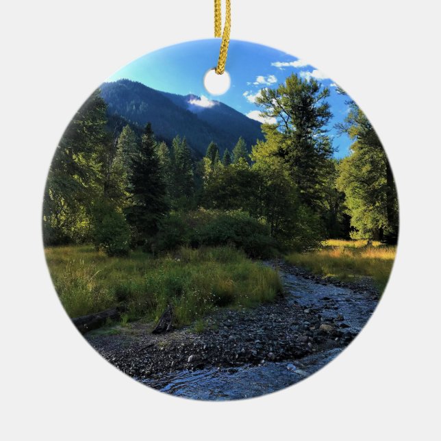 Wallowa Lake State Park, OR Ceramic Ornament (Front)