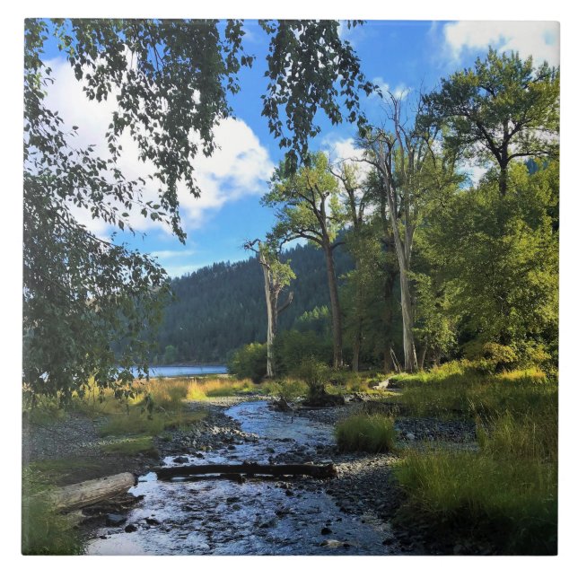 Wallowa Lake State Park, OR Ceramic Tile (Front)