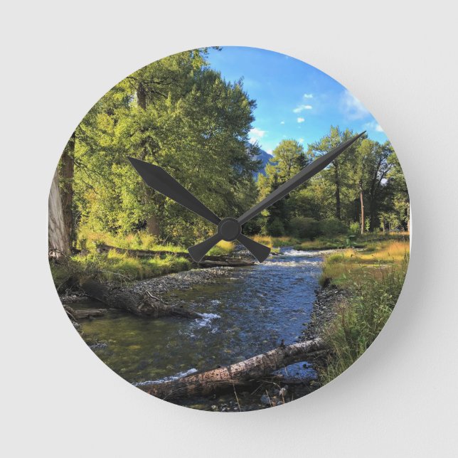 Wallowa Lake State Park, OR Round Clock (Front)