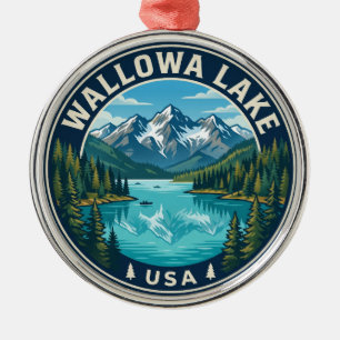 Wallowa Lake USA Metal Ornament