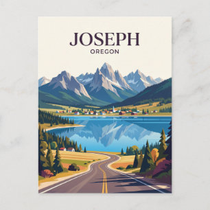 Wallowa Mountain Road USA Postcard