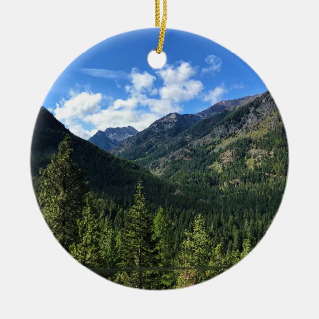 Wallowa Mountains, OR Ceramic Ornament (Front)