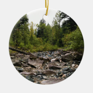Wallowa River, OR Ceramic Ornament