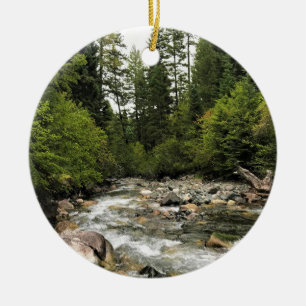 Wallowa River, OR Ceramic Ornament