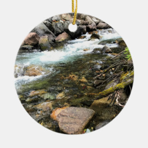 Wallowa River, OR Ceramic Ornament