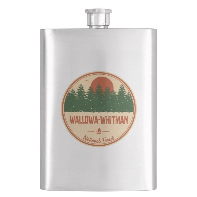Wallowa-Whitman National Forest Hip Flask (Front)