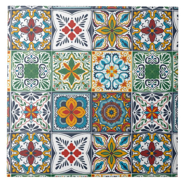 Wallpaper Backsplashes/Talavera inspired tiles (Front)