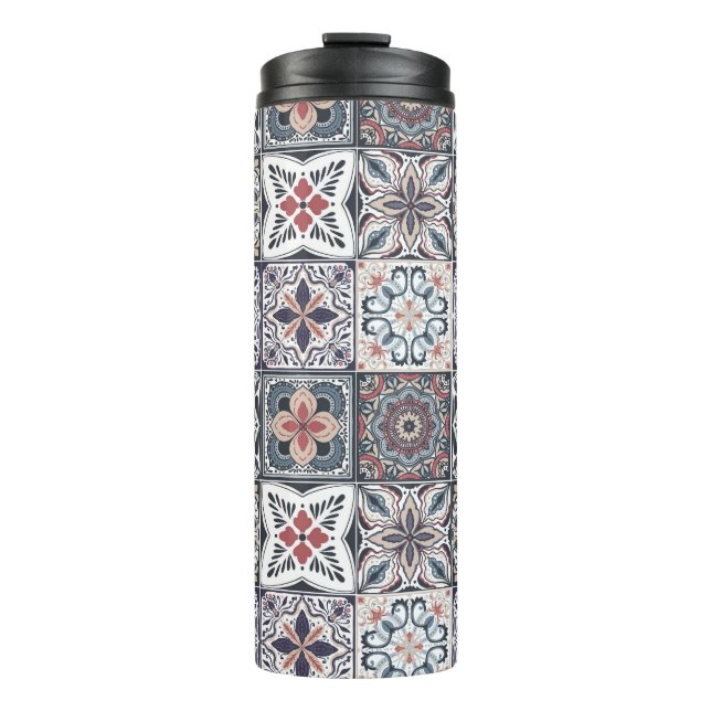 Wallpaper Backsplashes/Talavera inspired tiles 2 Thermal Tumbler (Front)