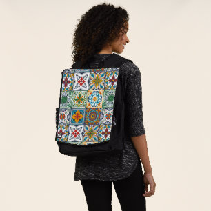 Wallpaper Backsplashes/Talavera inspired tiles Backpack