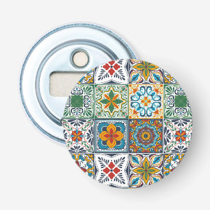 Wallpaper Backsplashes/Talavera inspired tiles Bottle Opener