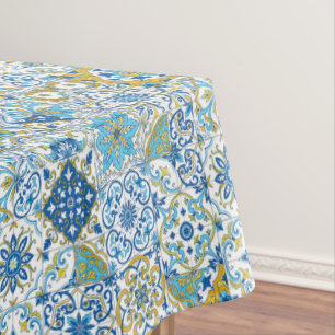 Wallpaper Backsplashes/Talavera inspired tiles Tablecloth