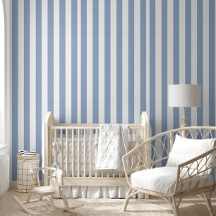 Wallpaper Blue & White Stripe