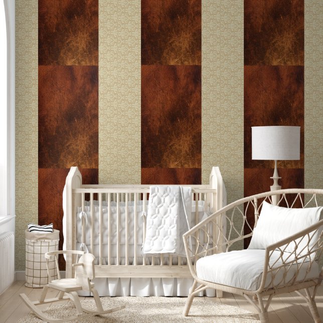 Wallpaper Brown Reddish Tint Stripe (Kids)