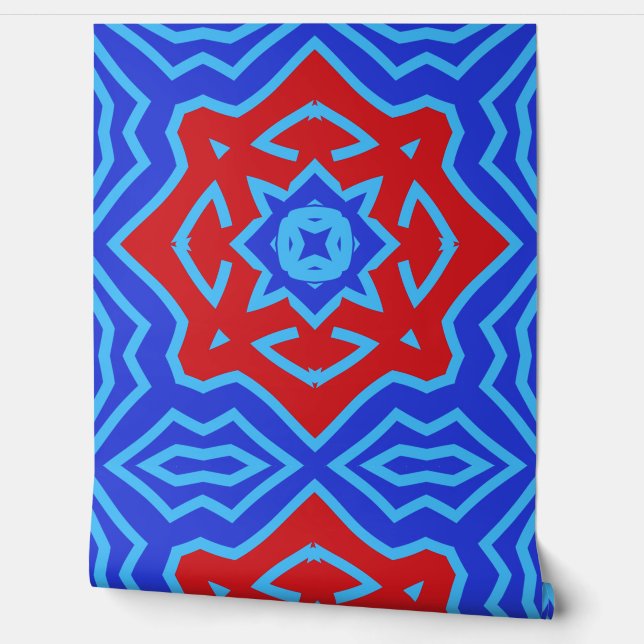 Wallpaper, Cute multicolor geometric classic patte Wallpaper (Unrolling)