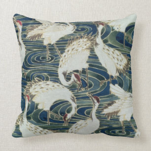 Wallpaper design, by the Silver Studio, c.1890 Cushion