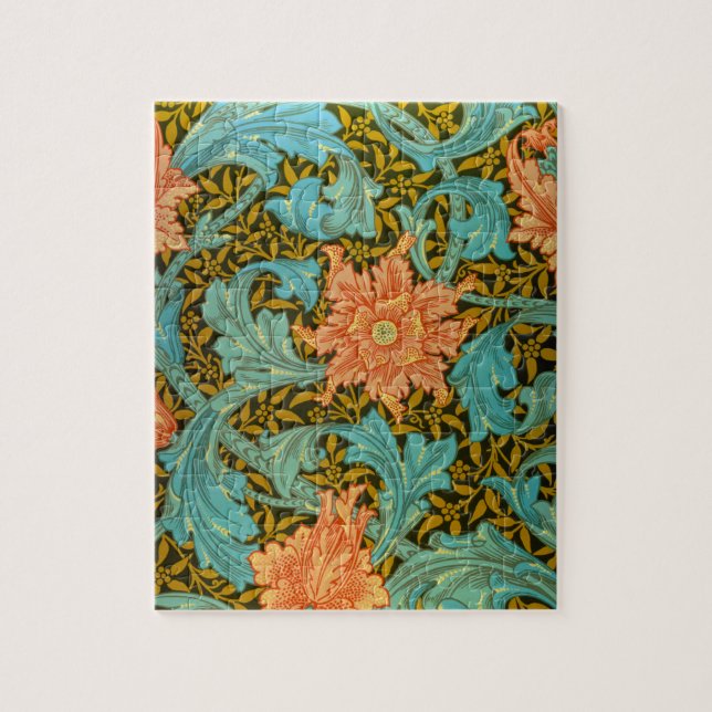 Wallpaper Design, Single Stem by William Morris Jigsaw Puzzle (Vertical)