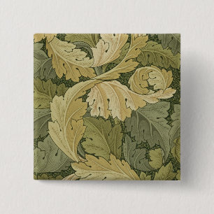 Wallpaper Design with Acanthus/Woodland colours, 1 15 Cm Square Badge