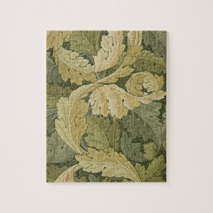 Wallpaper Design with Acanthus/Woodland colours, 1 Jigsaw Puzzle
