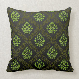 Wallpaper Floral Green Cushion