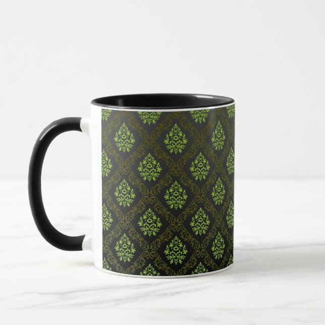 Wallpaper Floral Green Mug (Left)