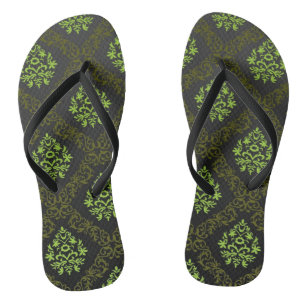 Wallpaper Floral Green Thongs