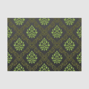 Wallpaper Floral Green Tissue Paper