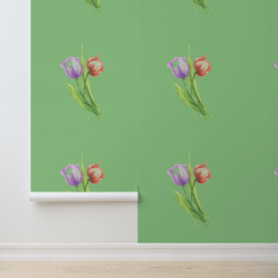 WALLPAPER FLOWERS STYLE DESIGN