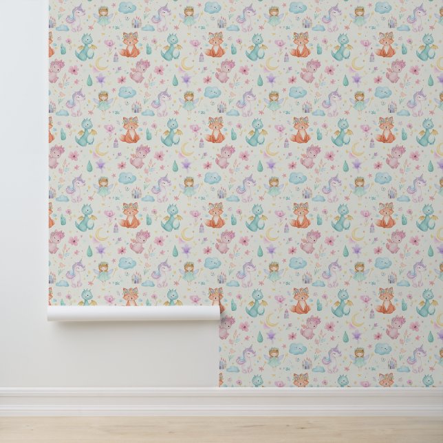Wallpaper for children's room, girls' room (Application)