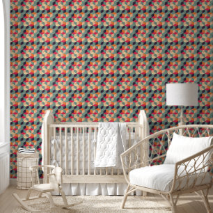 Wallpaper - Geometric Blocks Colourful Squares