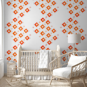 Wallpaper Orange Squares 