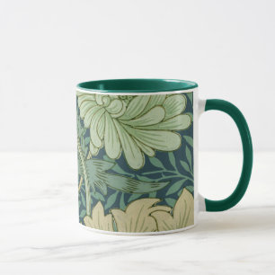 Wallpaper Pattern Sample with Chrysanthemum Mug
