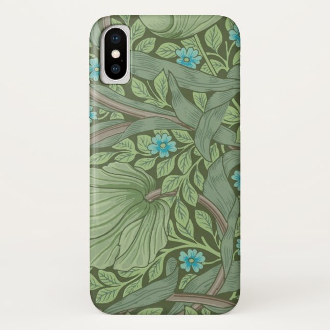 Wallpaper Pattern Sample with Forget-Me-Nots Case-Mate iPhone Case (Back)