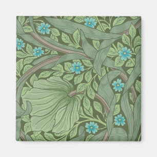 Wallpaper Pattern Sample with Forget-Me-Nots Magnet