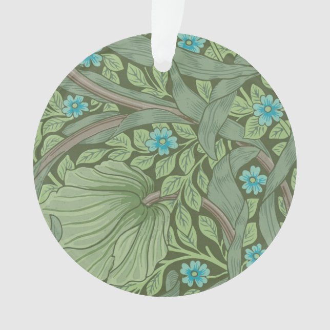 Wallpaper Pattern Sample with Forget-Me-Nots Ornament (Front)