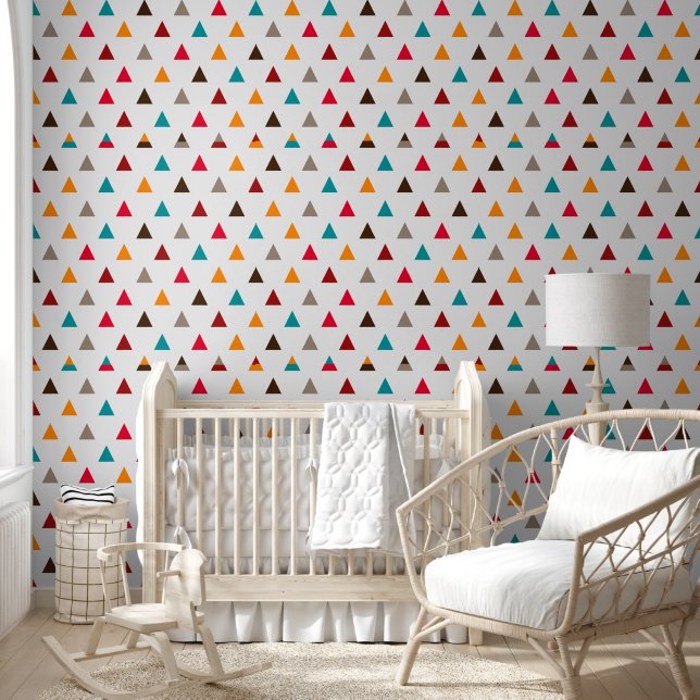 Wallpaper - Peaktop Boarder Geometric Triangles  (Kids)