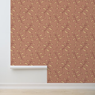Wallpaper Pink Fall Leaves