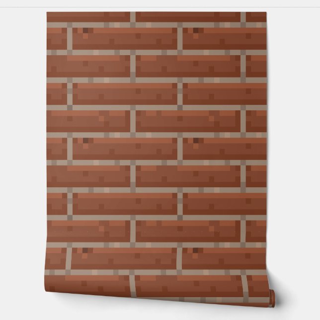Wallpaper Pixel-Art "STONEBRICKS" 8 bit Var03 (Unrolling)