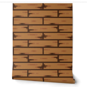 Wallpaper Pixel-Art "WOODPLANKS" 8 bit Var01