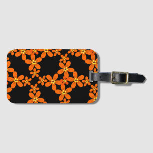 wallpaper retro orange 1970 luggage tag