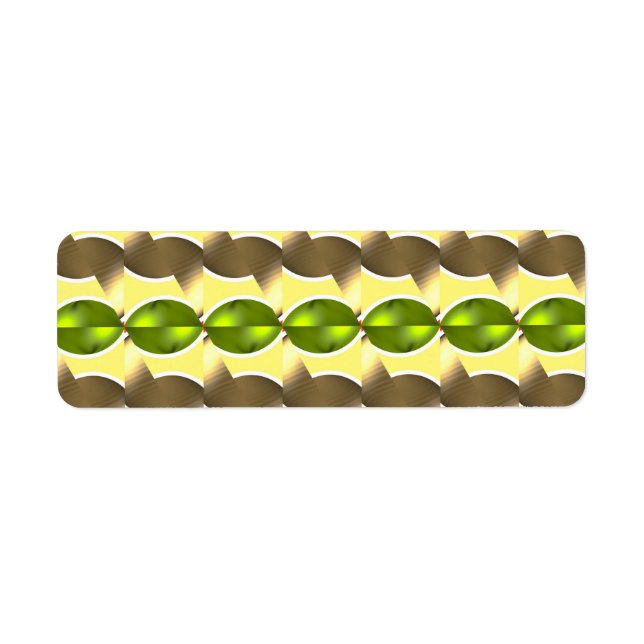 wallpaper retro return address label (Front)