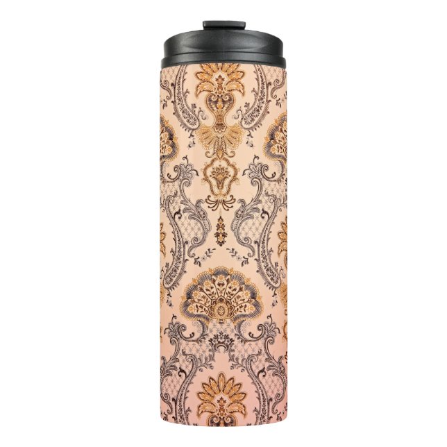 Wallpaper texture background. thermal tumbler (Front)