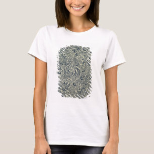 Wallpaper with navy blue seaweed style design T-Shirt