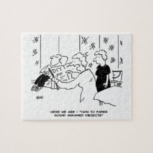 Wallpapering and Home Decorating Cartoon Jigsaw Puzzle