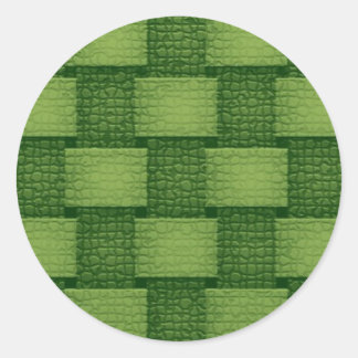 Walls - Greenish Classic Round Sticker